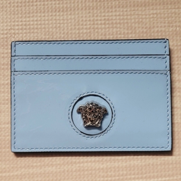 Versace Medusa Card Holder-Pastel Blue - Picture 4 of 14